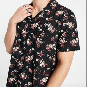 A&F floral short-sleeve shirt